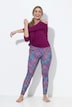Sport-Leggings, gemustert, High Waist, Elastikbund