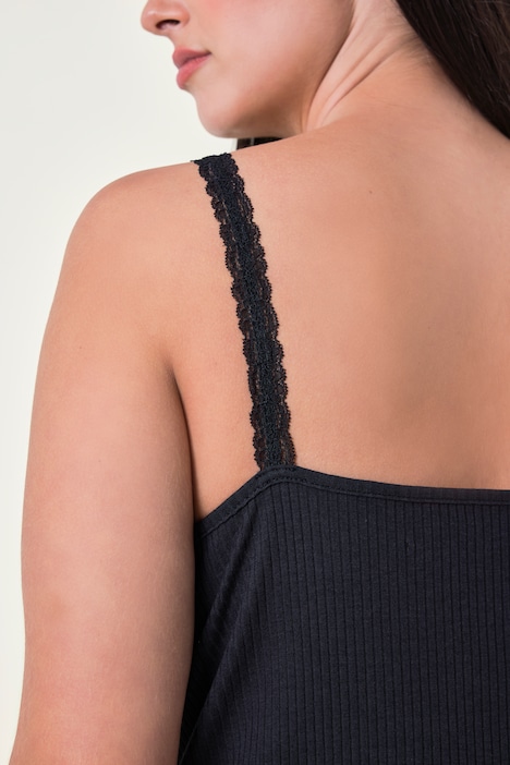 Underwear-Top, Slim Fit, Zierkanten