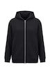 Sweatjacke, Webpelzfutter, Kapuze, Langarm