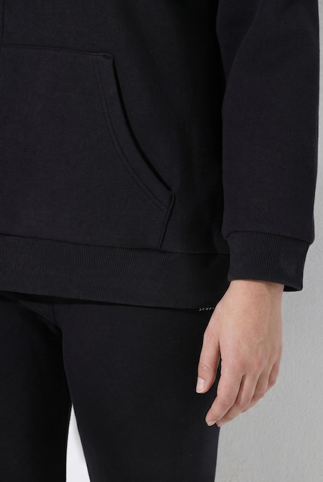 Sweatjacke, Webpelzfutter, Kapuze, Langarm