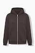 Veste en molleton, doublure en fausse fourrure, capuche et manches longues