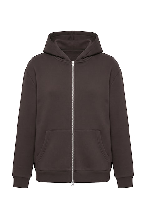 Sweatjacke, Webpelzfutter, Kapuze, Langarm