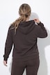 Veste en molleton, doublure en fausse fourrure, capuche et manches longues