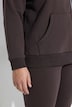Veste en molleton, doublure en fausse fourrure, capuche et manches longues