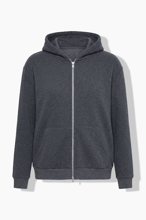 Sweatjacke, Webpelzfutter, Kapuze, Langarm
