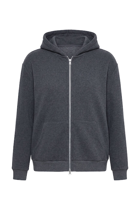 Sweatjacke, Webpelzfutter, Kapuze, Langarm