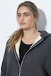 Sweatjacke, Webpelzfutter, Kapuze, Langarm
