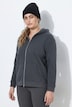 Sweatjacke, Webpelzfutter, Kapuze, Langarm