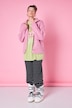 Strickjacke, oversized, Grobstrick, große Knöpfe