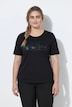 Functioneel T-shirt, bergmotief, ronde hals, korte mouwen