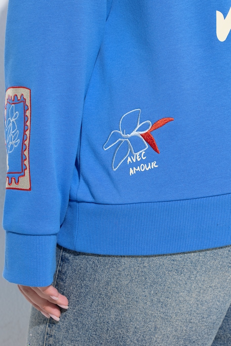 Hoodie, prints, lange mouwen