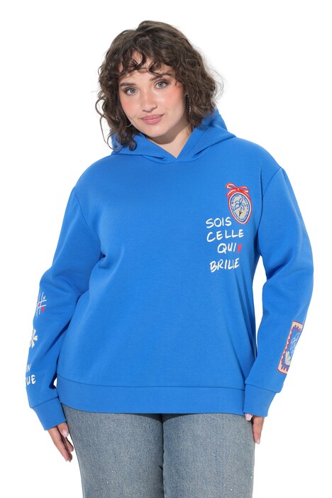 French Lettering Long Sleeve Hoodie