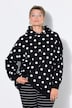 Hettegenser, oversized, genser med prikker, hette