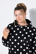 Hettegenser, oversized, genser med prikker, hette
