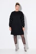 Sweatjurk, oversized, wijde lange mouwen met siersteentjes