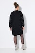 Sweatjurk, oversized, wijde lange mouwen met siersteentjes