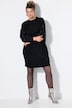 Sweatjurk, oversized, wijde lange mouwen met siersteentjes