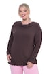 Waterfall Neckline Lettuce Hem Sweater