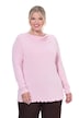 Waterfall Neckline Lettuce Hem Sweater