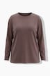 Sweatshirt, tekst op het achterpand, boxy fit, ronde hals, lange mouwen