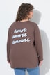 Sweatshirt, tekst op het achterpand, boxy fit, ronde hals, lange mouwen