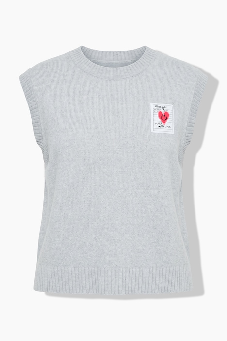 Pullunder, Loose Fit, Herz-Patch