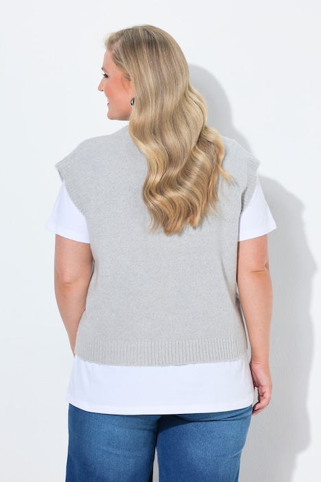 Pullunder, Loose Fit, Herz-Patch