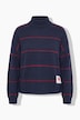 Pullover, Loose Fit, Ringel, Herz-Patch