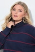 Pullover, Loose Fit, Ringel, Herz-Patch