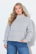 Pullover, Loose Fit, Ringel, Herz-Patch