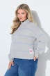 Pullover, Loose Fit, Ringel, Herz-Patch