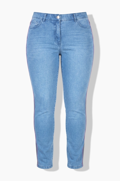 Jeans Sammy, borduursel, smalle pijpen, stretch