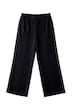 Soft-Sweathose, weites Bein, Schmuckband, Elastikbund
