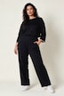 Soft-Sweathose, weites Bein, Schmuckband, Elastikbund