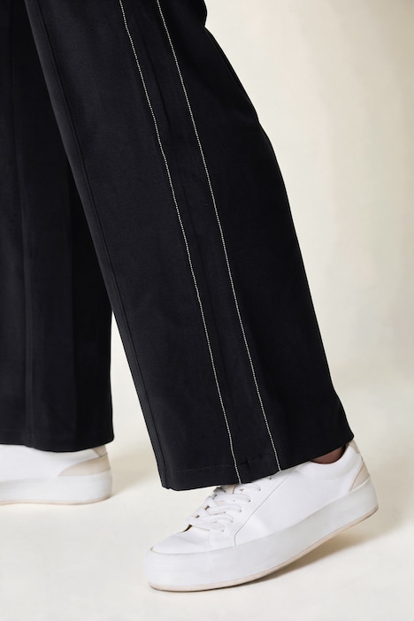 Soft-Sweathose, weites Bein, Schmuckband, Elastikbund