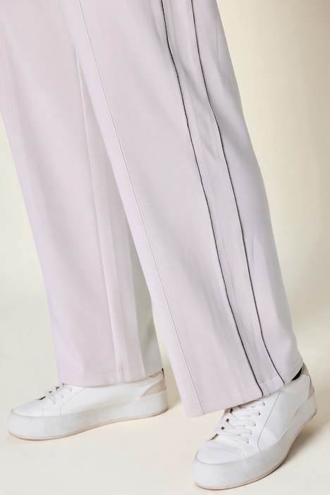 Soft-Sweathose, weites Bein, Schmuckband, Elastikbund