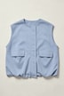 Soft-Sweatweste, bequem, elastischer Saum, Zipper