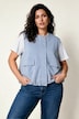 Soft-Sweatweste, bequem, elastischer Saum, Zipper