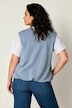 Soft-Sweatweste, bequem, elastischer Saum, Zipper