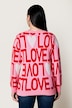 Pullover, Classic Fit, Buchstaben-Muster und Herzen