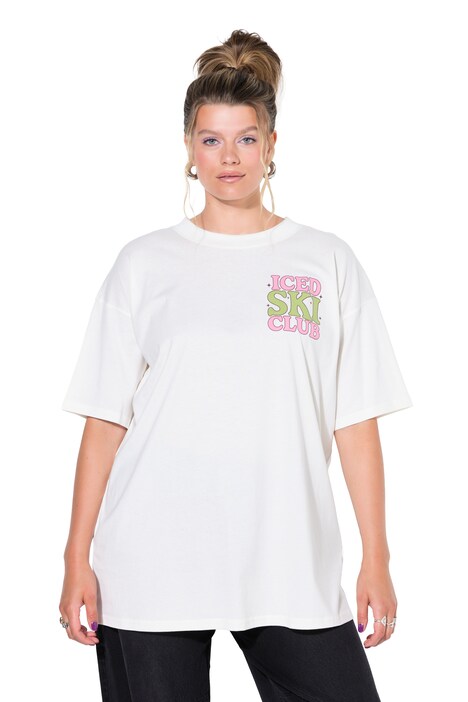 Oversized-Shirt, XL Ski-Print, Halbarm