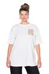 Oversized-Shirt, XL Ski-Print, Halbarm
