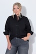 Hemdbluse, Popeline, Stehkragen, Langarm