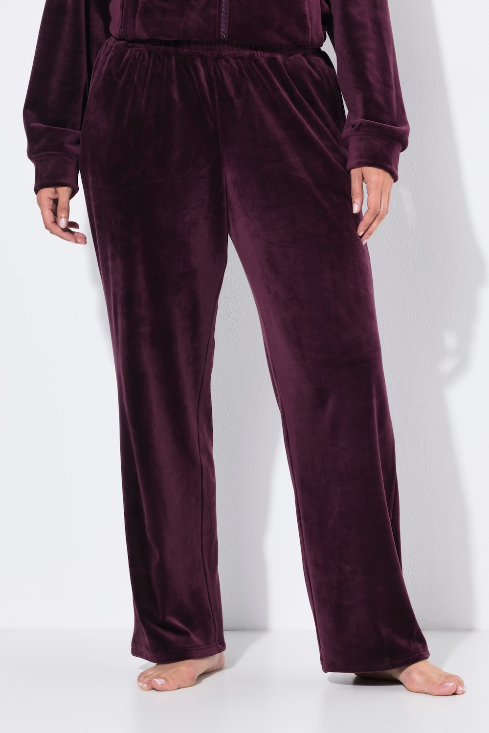 Loungewear-Hose, Nicki, weites Bein, Elastikbund