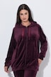 Loungewear-Jacke, Nicki, Kapuze, Langarm