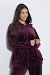 Loungewear-Jacke, Nicki, Kapuze, Langarm