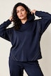 Soft-Hoodie, bequem, Schmuckkanten