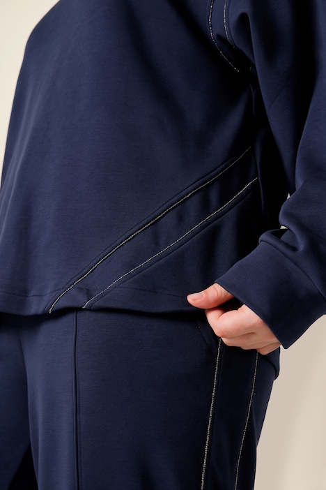 Soft-Hoodie, bequem, Schmuckkanten