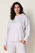 Sweat-shirt à capuche, matière douce et confortable, bordures fantaisie