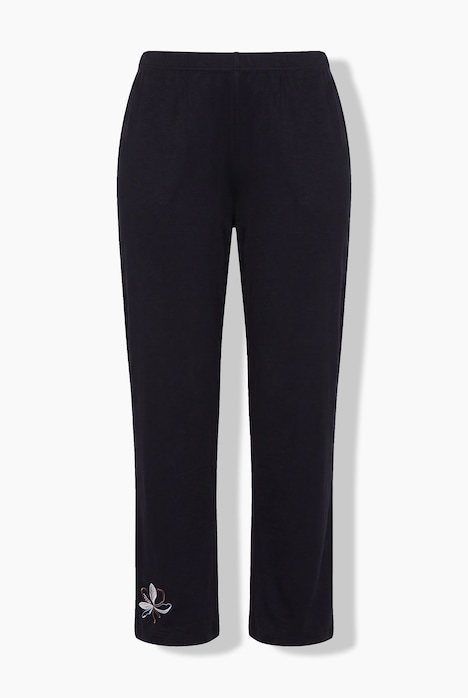 Pyjama, Blüten, Henley-Ausschnitt, Langarm